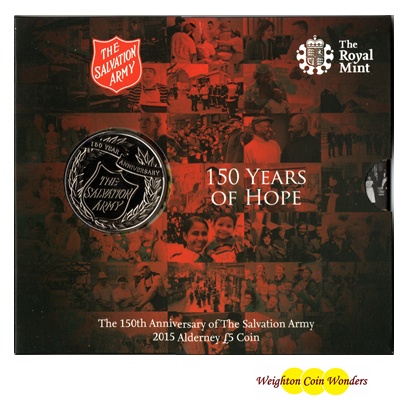 2015 BU £5 Crown Pack - 150th Anniversary Salvation Army  2015 BU £5 Crown Pack - 150th Anniversary Salvation Army